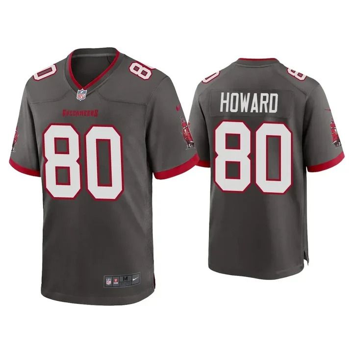 Men Tampa Bay Buccaneers 80 O.J. Howard Nike Grey Game NFL Jersey